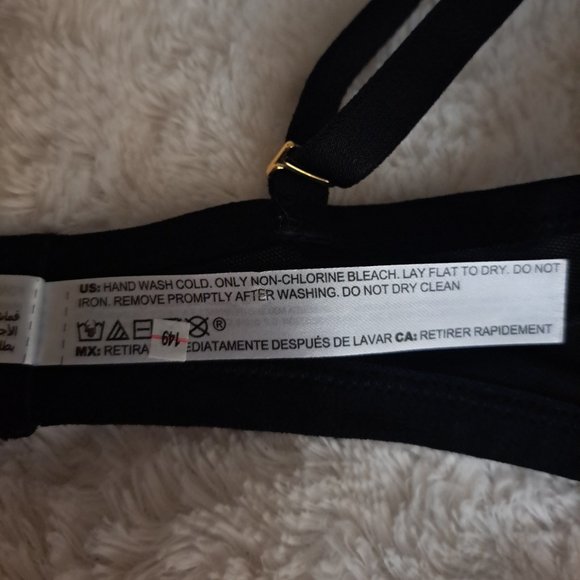 Soma Intimates lightest lift black lace bra Sz 32DD - Picture 3 of 6